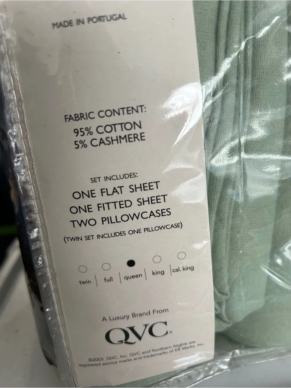 QVC sheet set